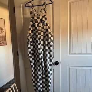 Hell Babes Checkered Overalls XL